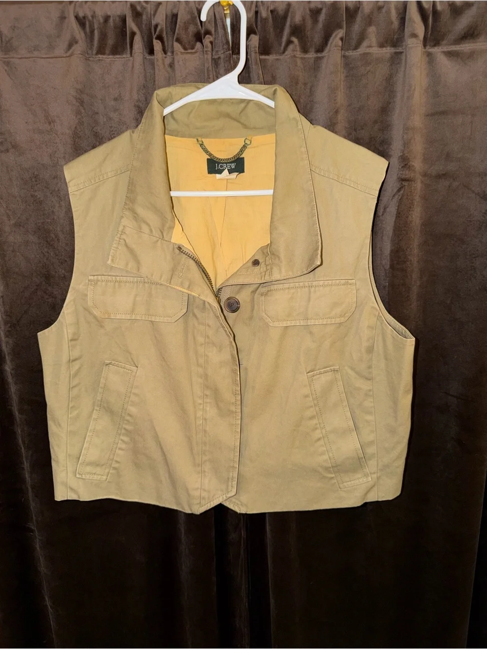 J. Crew Women's Khaki Utility Vest